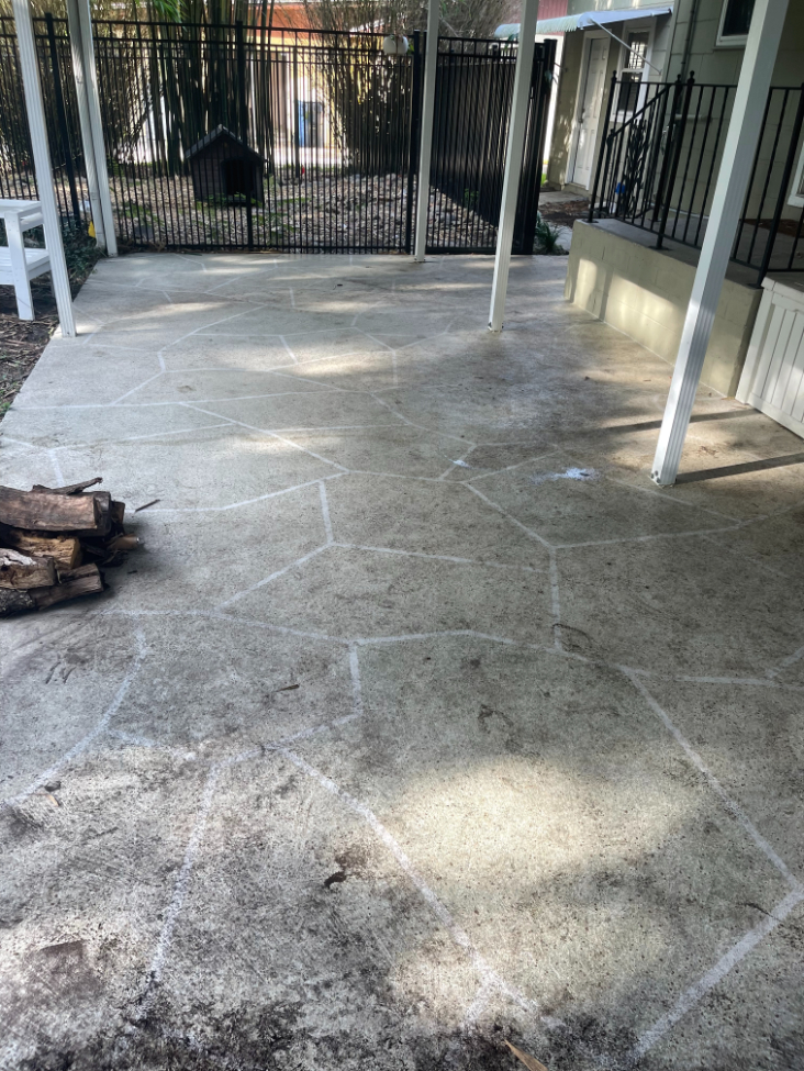 Back porch cleaning