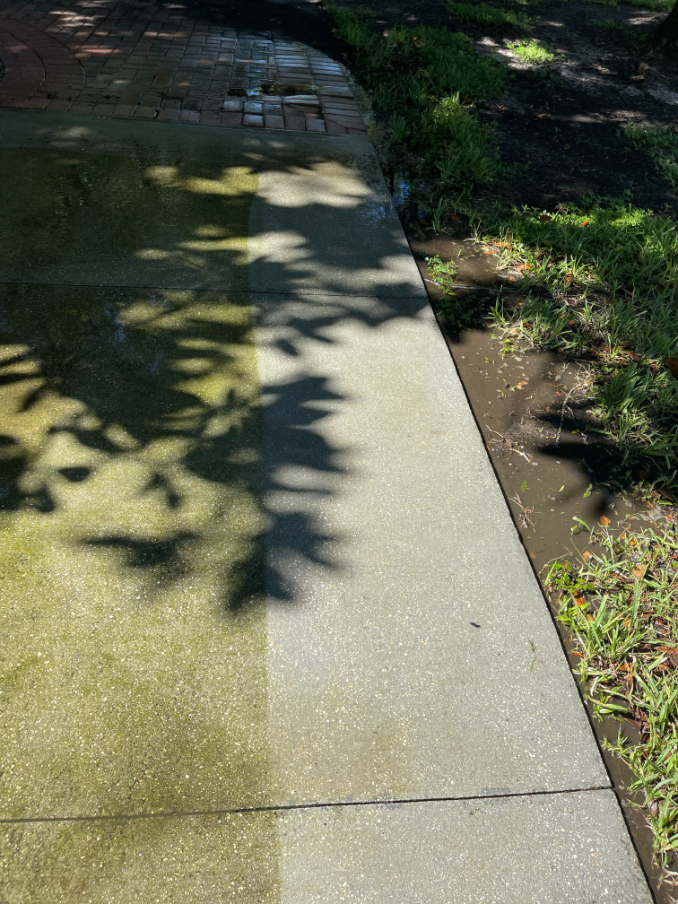 Concrete cleaning
